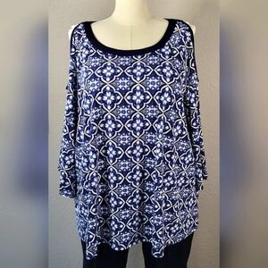Cold Shoulder Tunic Top Size 18/20W